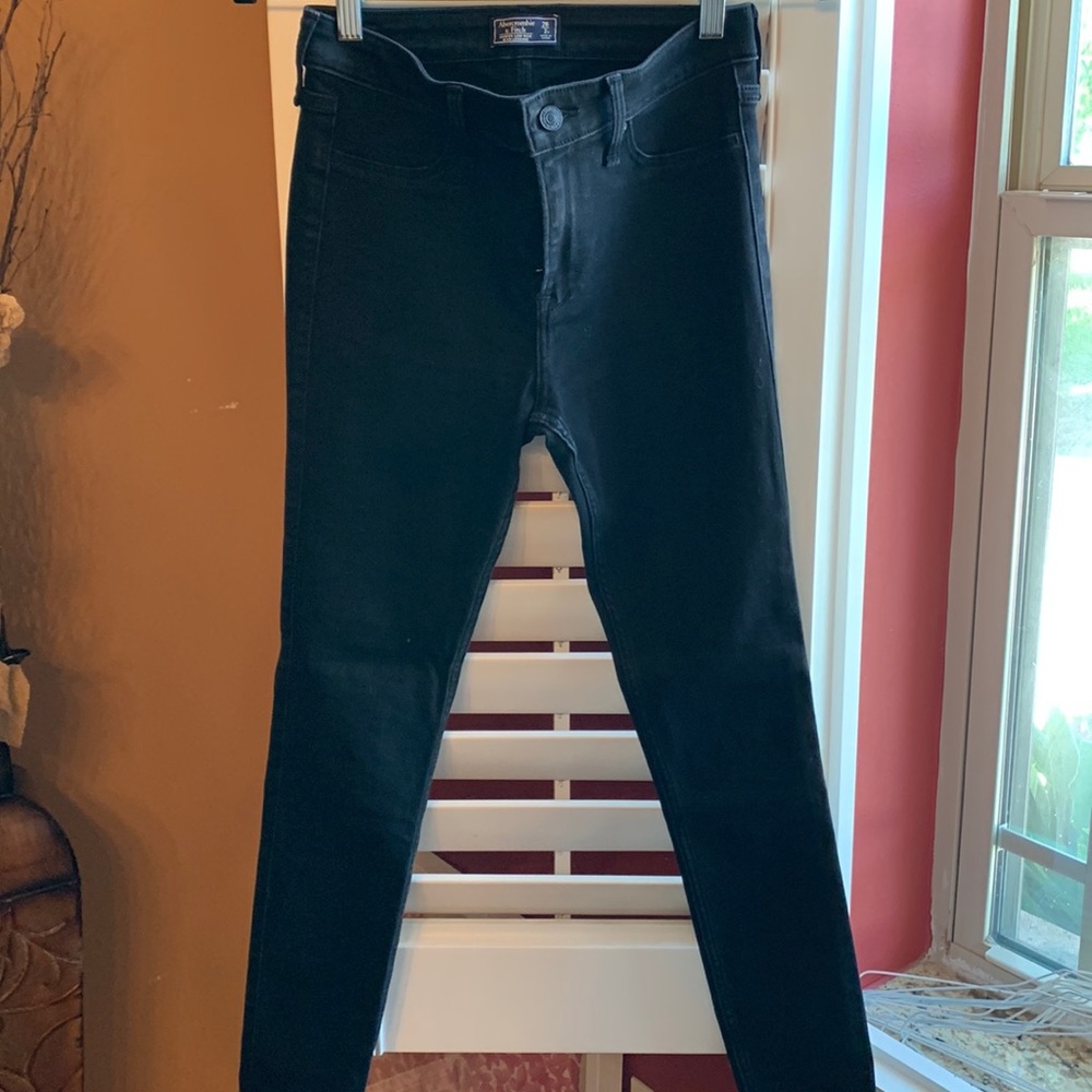 Abercrombie & fitch black jean leggings